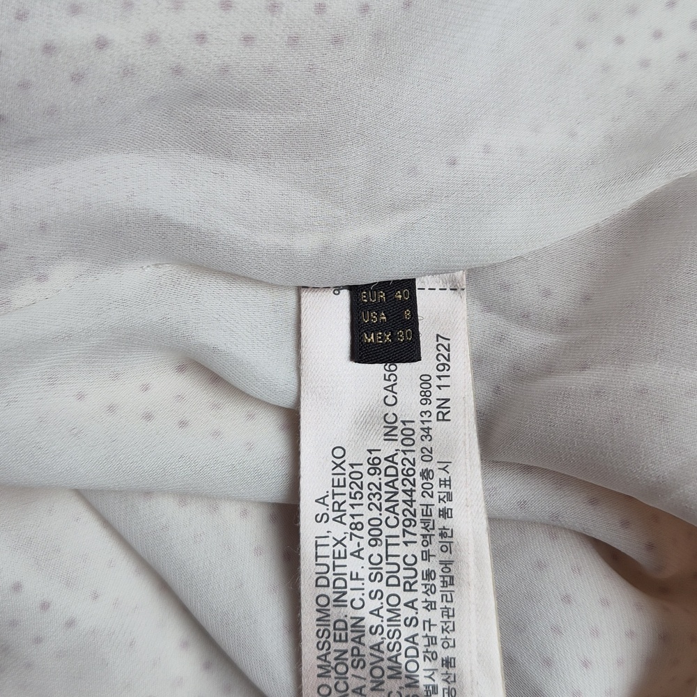 Massimo Dutti 100% mulberry silk Polka Dot & Lace Trim Camisole - Picture 10 of 12